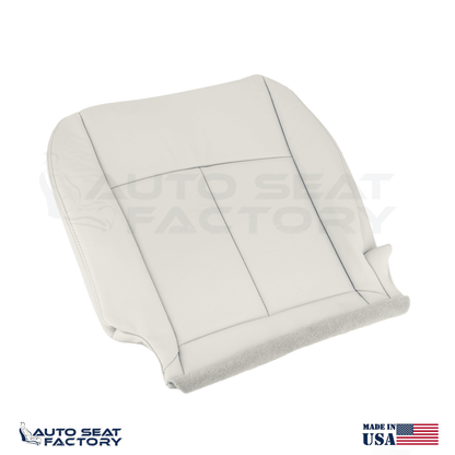 2014 - 2020 Fits Infiniti Q50 Driver Side Bottom Gray Vinyl SOLID Seat Cover - OEM-Style Replacement Seat Cover