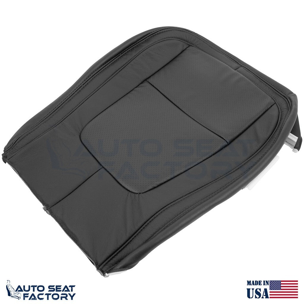 2009 - 2015 Fits Jaguar XF X2 RIGHT Bottom Black Leather Seat Cover, Perforated - OEM-Style Replacement Seat Cover