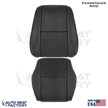 2007 - 2019 For Mercedes Sprinter Van RIGHT Top & Bottom Black Vinyl Seat Covers - OEM-Style Replacement Seat Cover