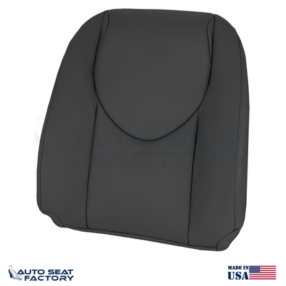 2006 - 2012 Fits Toyota RAV4 Perforated Left & Right Top Black Vinyl Seat Covers - OEM-Style Replacement Seat Cover