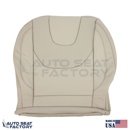Fits 2013 - 2017 Ford Edge Titanium Perf. Driver Top Bottom Tan Vinyl Seat Cover - OEM-Style Replacement Seat Cover