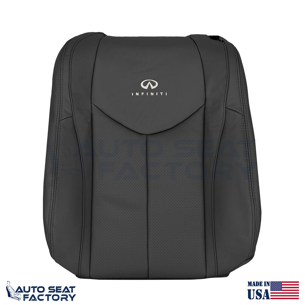 Perforated PASSENGER Top Seat Cover Fits 2009 - 2013 Infiniti G37 CONVERTIBLE - OEM-Style Replacement Seat Cover
