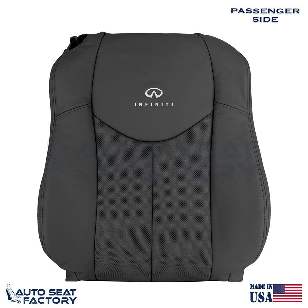 2009 - 2013 Fits Infiniti G37 Coupe Perforated PASSENGER Vinyl Top Cover - OEM-Style Replacement Seat Cover