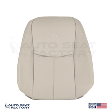 2014 - 2020 Fits Infiniti Q50 Driver Top Wheat Leather SOLID Seat Cover - OEM-Style Replacement Seat Cover