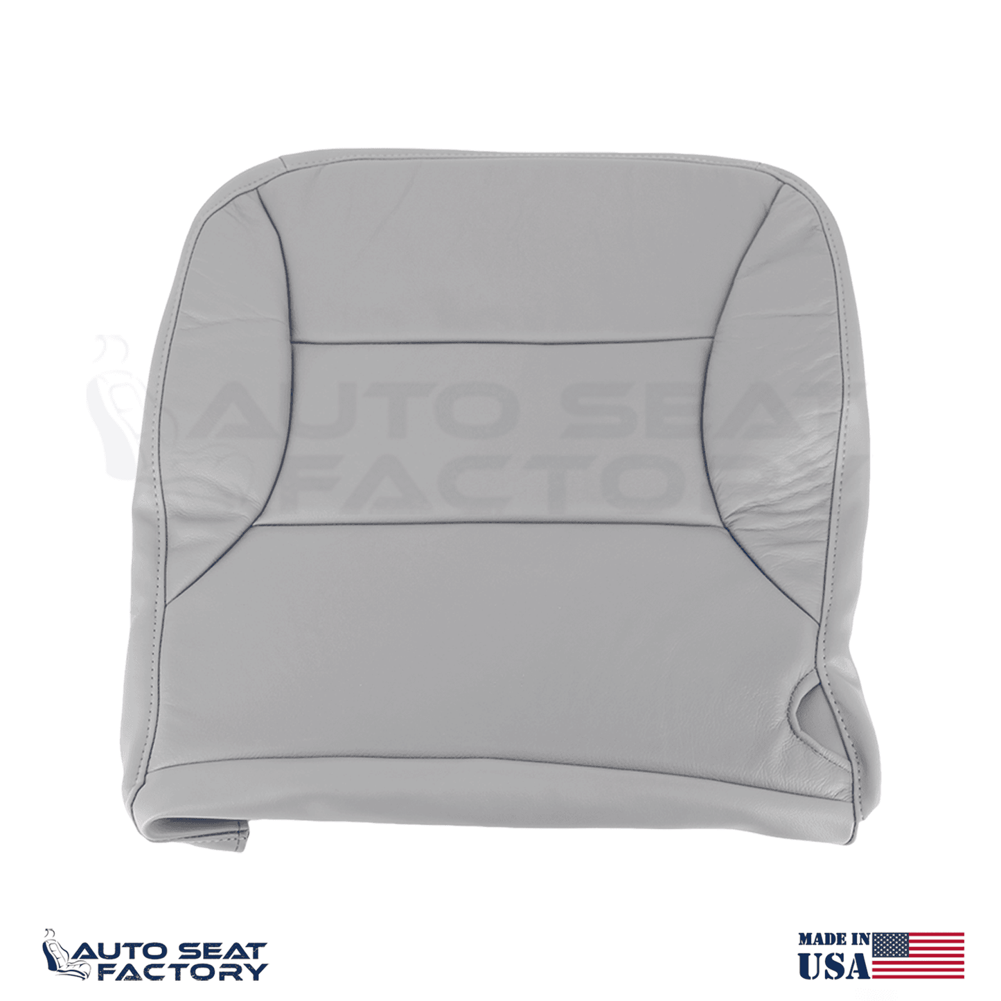 Fits 1997 - 2001 Ford Expedition Front Gray Leather Replacement Seat Covers - OEM-Style Replacement Seat Cover