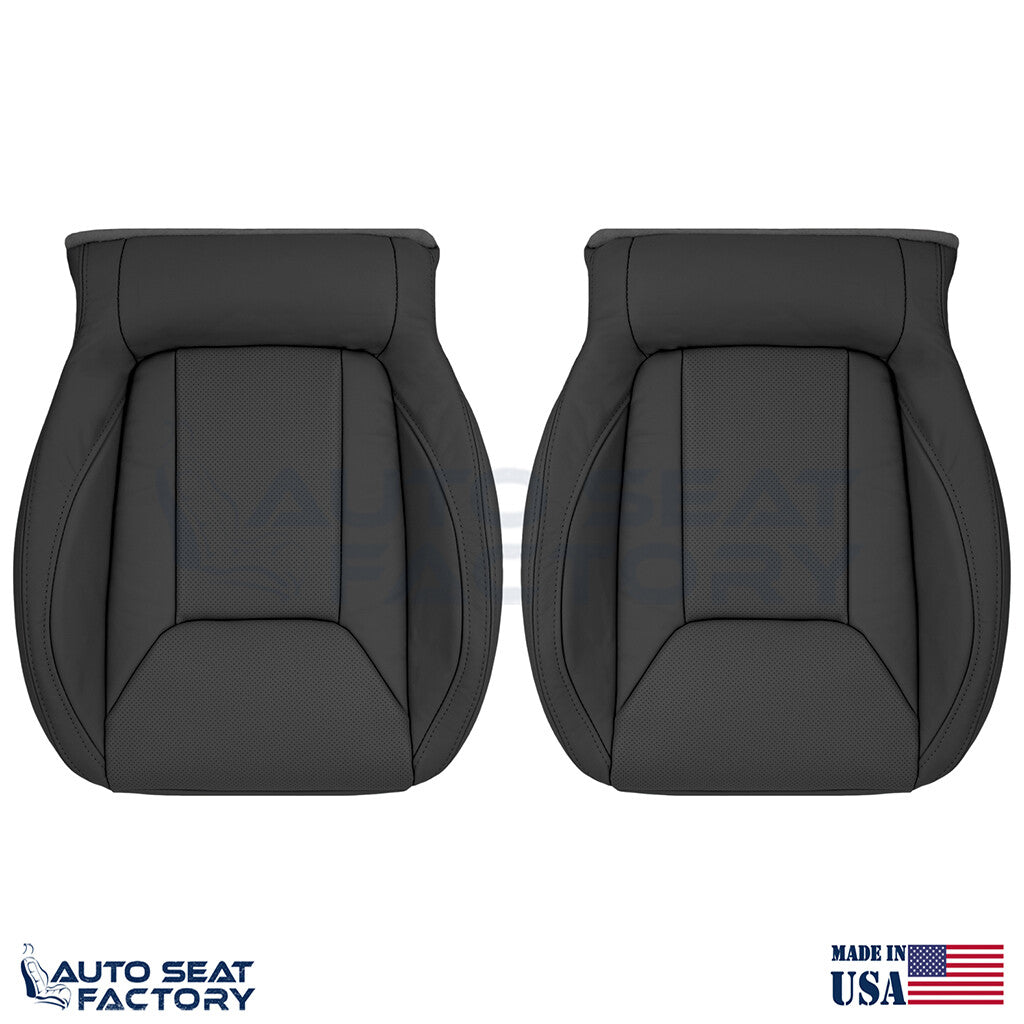 2017 - 2021 Fits Subaru Impreza Perforated Front Bottom Vinyl Seat Cover 2PCS - OEM-Style Replacement Seat Cover