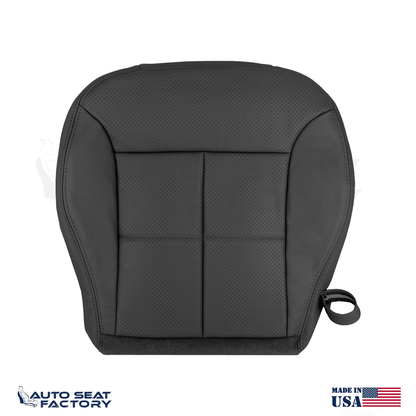 Fits 2007 - 2010 Lincoln MKX Perforated Driver Bottom Black Vinyl Seat Cover - OEM-Style Replacement Seat Cover