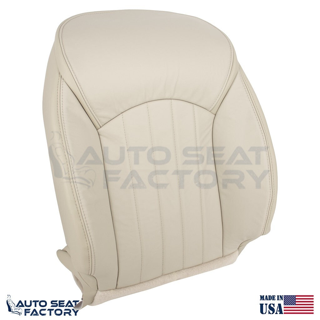 2014 - 2017 Fits Infiniti QX50 Driver Top & Bottom Wheat Vinyl Seat Covers - OEM-Style Replacement Seat Cover
