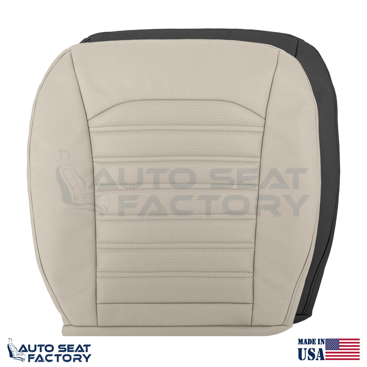 Fits 2013 - 2017 Ford Fusion PASSENGER Side Bottom Vinyl Replacement Seat Cover - OEM-Style Replacement Seat Cover