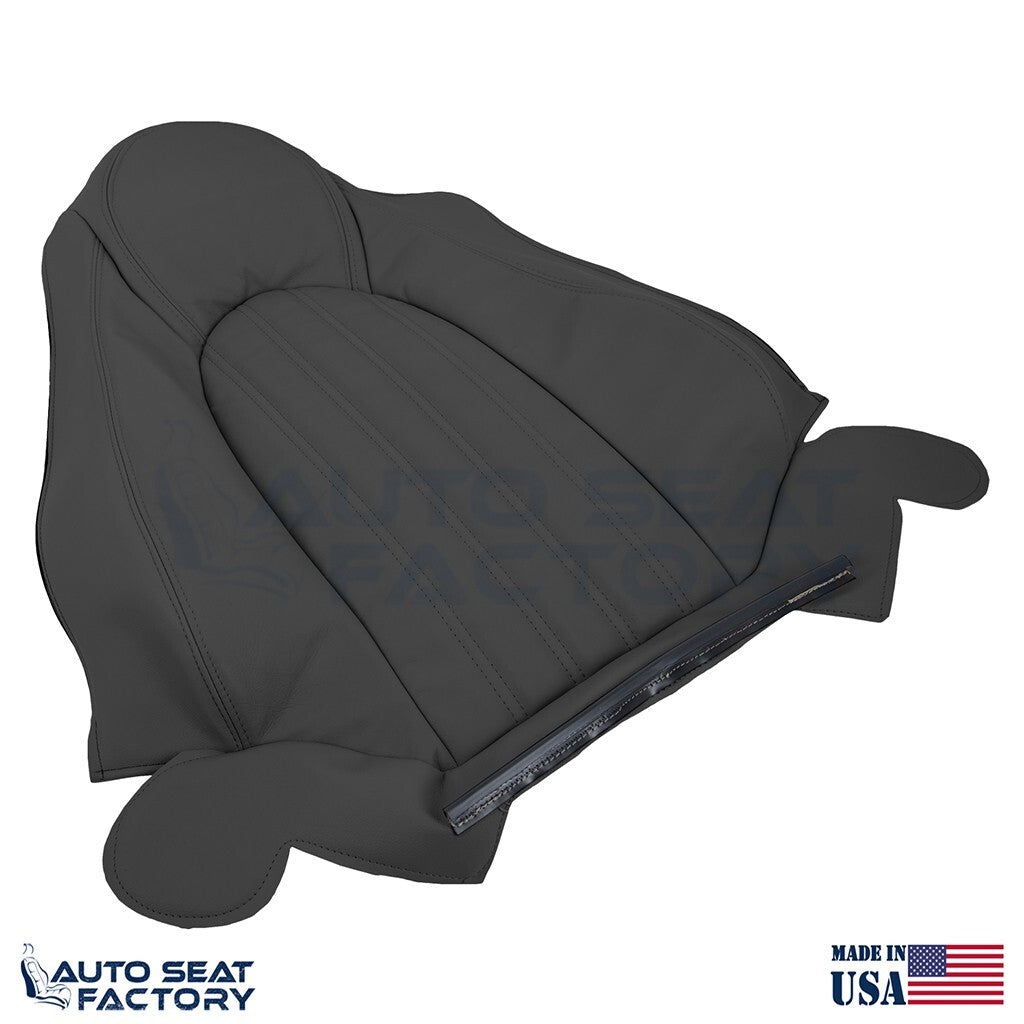 Replacement 1997 - 2000 Jaguar XK8 Driver & Passenger Black Vinyl Seat Covers - OEM-Style Replacement Seat Cover
