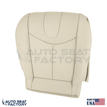 2009 - 2013 Fits Infiniti G37 Coupe Driver Bottom Tan Vinyl Seat Cover, Perf. - OEM-Style Replacement Seat Cover