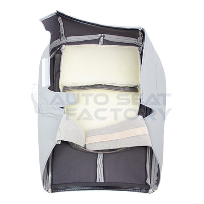 2009 - 2015 Fits Jaguar XF X2 RIGHT Bottom Gray Vinyl Seat Cover, Perforated - OEM-Style Replacement Seat Cover