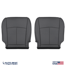 2014 - 2020 Fits Infiniti Q50 Lower LEFT & RIGHT Solid Black Leather Seat Covers - OEM-Style Replacement Seat Cover
