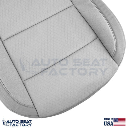 2019 - 2022 Chevy Silverado/ GMC Sierra Driver Bottom Gray Cloth Seat Cover - OEM-Style Replacement Seat Cover