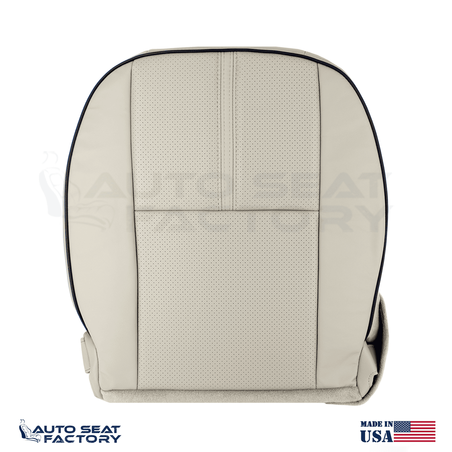 Fits 2010 - 2012 Lincoln MKZ Perforated PASSENGER Bottom Tan Seat Cover - OEM-Style Replacement Seat Cover