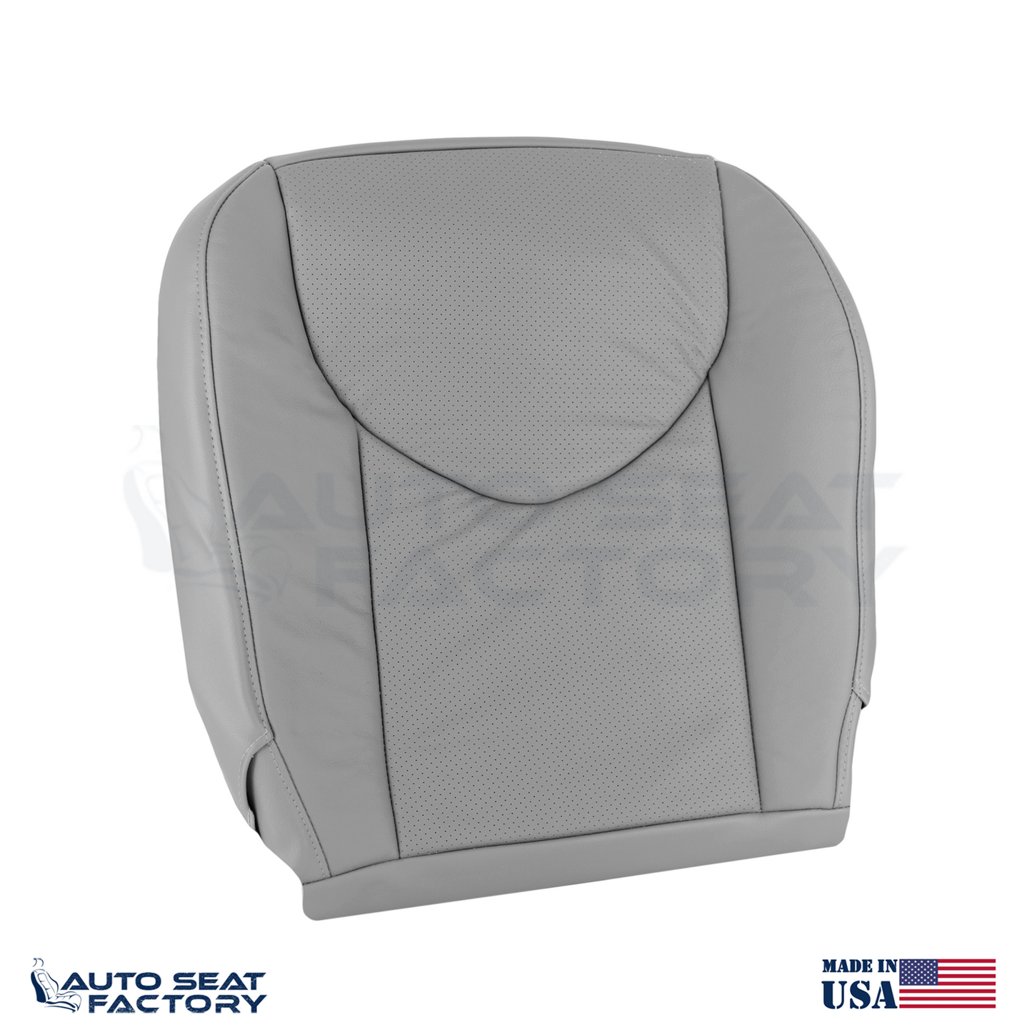2006 - 2012 Fits Toyota RAV4 Left & Right Lower Ash Gray Vinyl Seat Cover, Perf. - OEM-Style Replacement Seat Cover