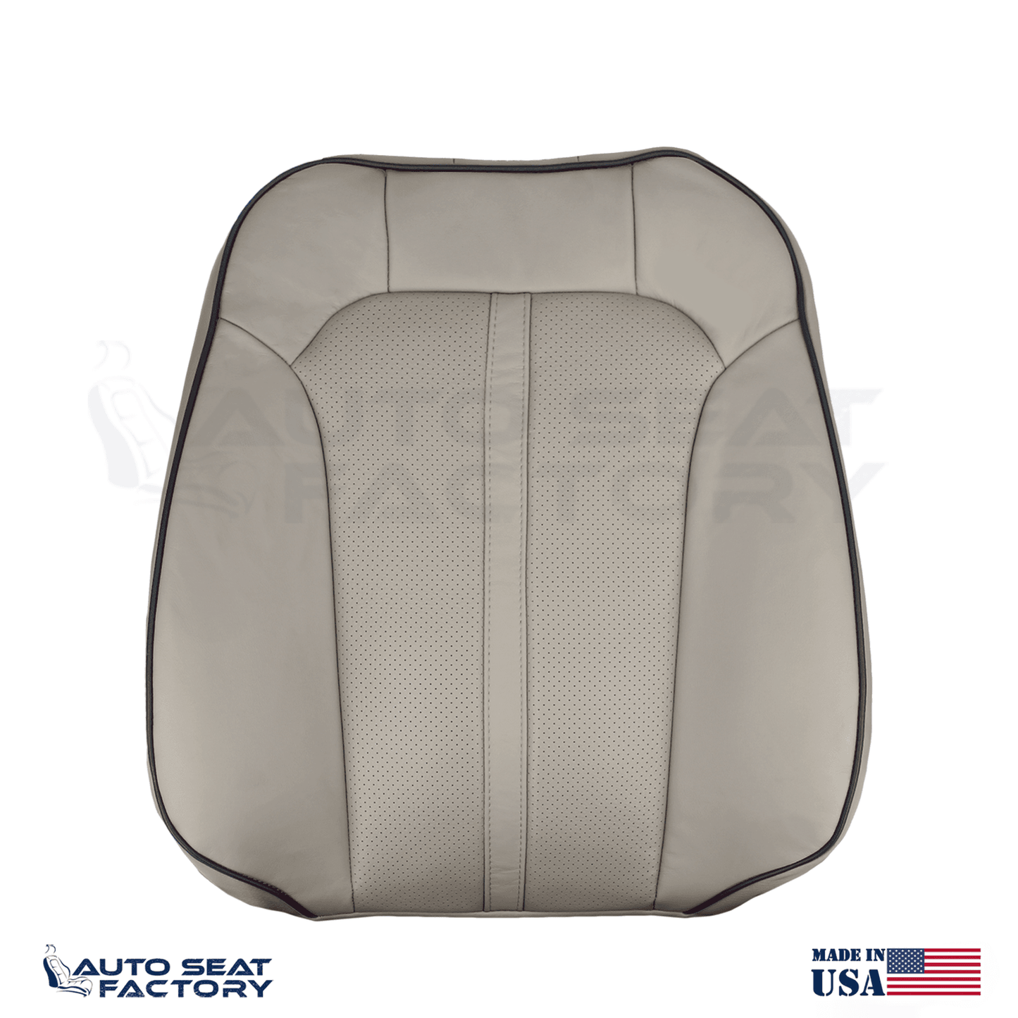 Replacement Fits 2011 - 2015 Lincoln MKX Driver Side Top Perforated Seat Cover - OEM-Style Replacement Seat Cover