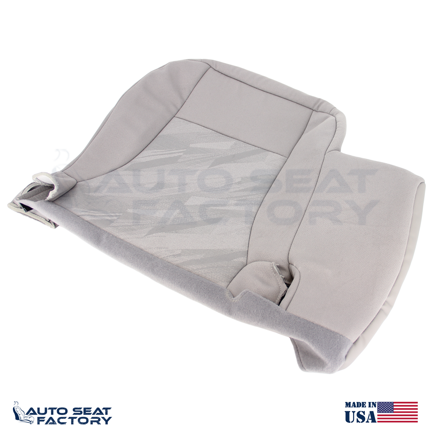 2004 2005 2006 Chevy Colorado Front Driver Split Bench 60 Gray Cloth Seat Cover - OEM-Style Replacement Seat Cover