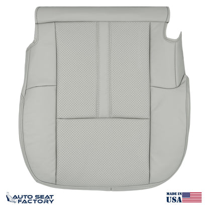 Fits 2010 - 2019 Lincoln MKT Driver Bottom Gray Vinyl Seat Cover, Perforated - OEM-Style Replacement Seat Cover