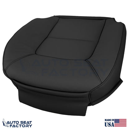 Replacement Fits 2007 - 2016 Volvo S80 PASSENGER Bottom Black Vinyl Seat Cover - OEM-Style Replacement Seat Cover
