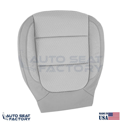 2019 - 2022 Chevy Silverado/ GMC Sierra Driver Bottom Gray Cloth Seat Cover - OEM-Style Replacement Seat Cover