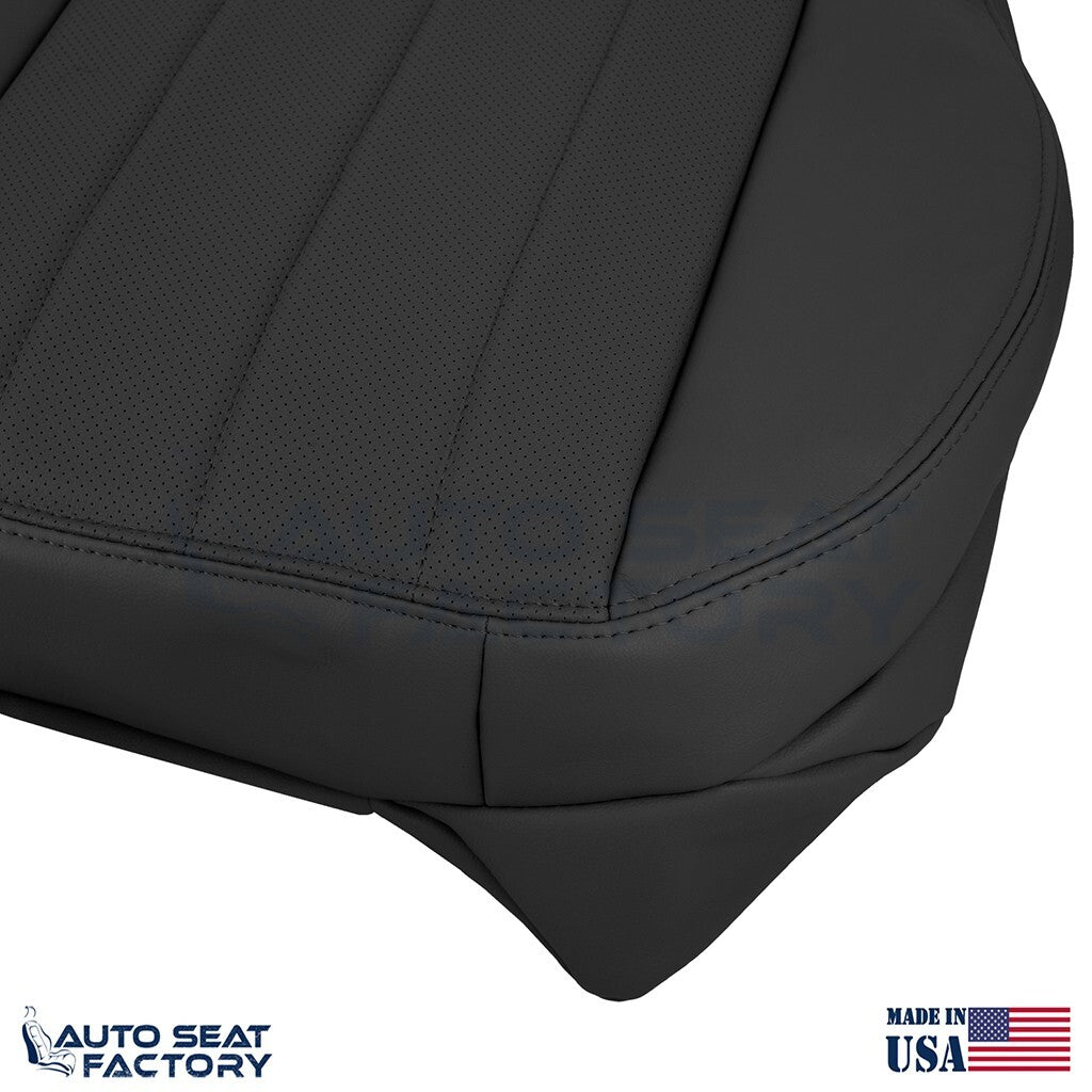 2003 - 2006 Fits Lincoln LS LEFT & RIGHT Bottom Black Vinyl Seat Cover, Perf. - OEM-Style Replacement Seat Cover