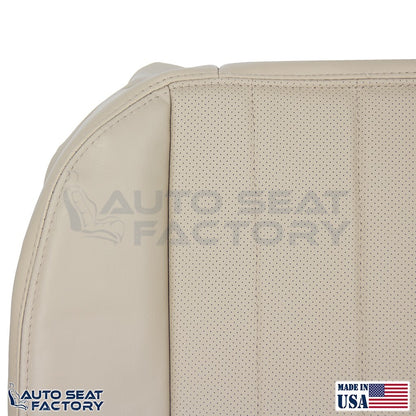 2003 2004 Fits Lincoln LS PASSENGER Lower Med Lt Stone Vinyl Seat Cover, Perf. - OEM-Style Replacement Seat Cover