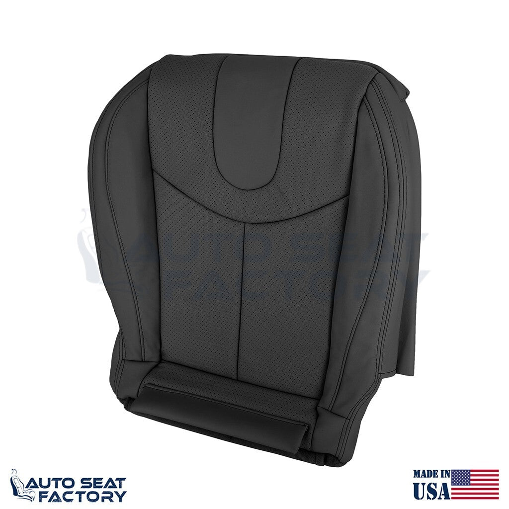 2009 - 2013 Fits Infiniti G37 CONVERTIBLE Bottom Black Vinyl Seat Cover, Perf. - OEM-Style Replacement Seat Cover