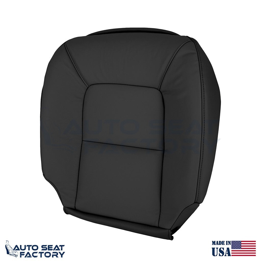 Replacement Fits 2007 - 2016 Volvo S80 PASSENGER Bottom Black Vinyl Seat Cover - OEM-Style Replacement Seat Cover
