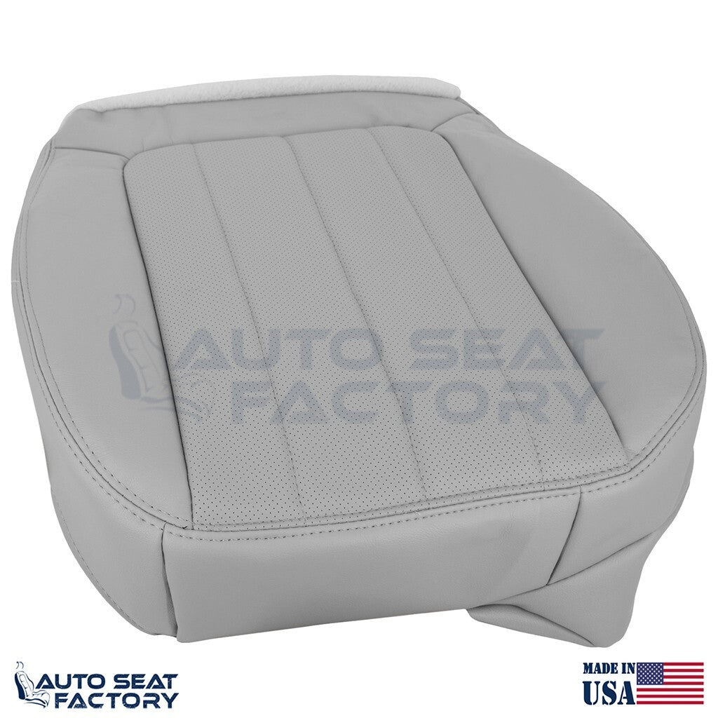 2003 Fits Lincoln LS LEFT & RIGHT Bottom Med. Ash Vinyl Seat Cover, Perf. - OEM-Style Replacement Seat Cover