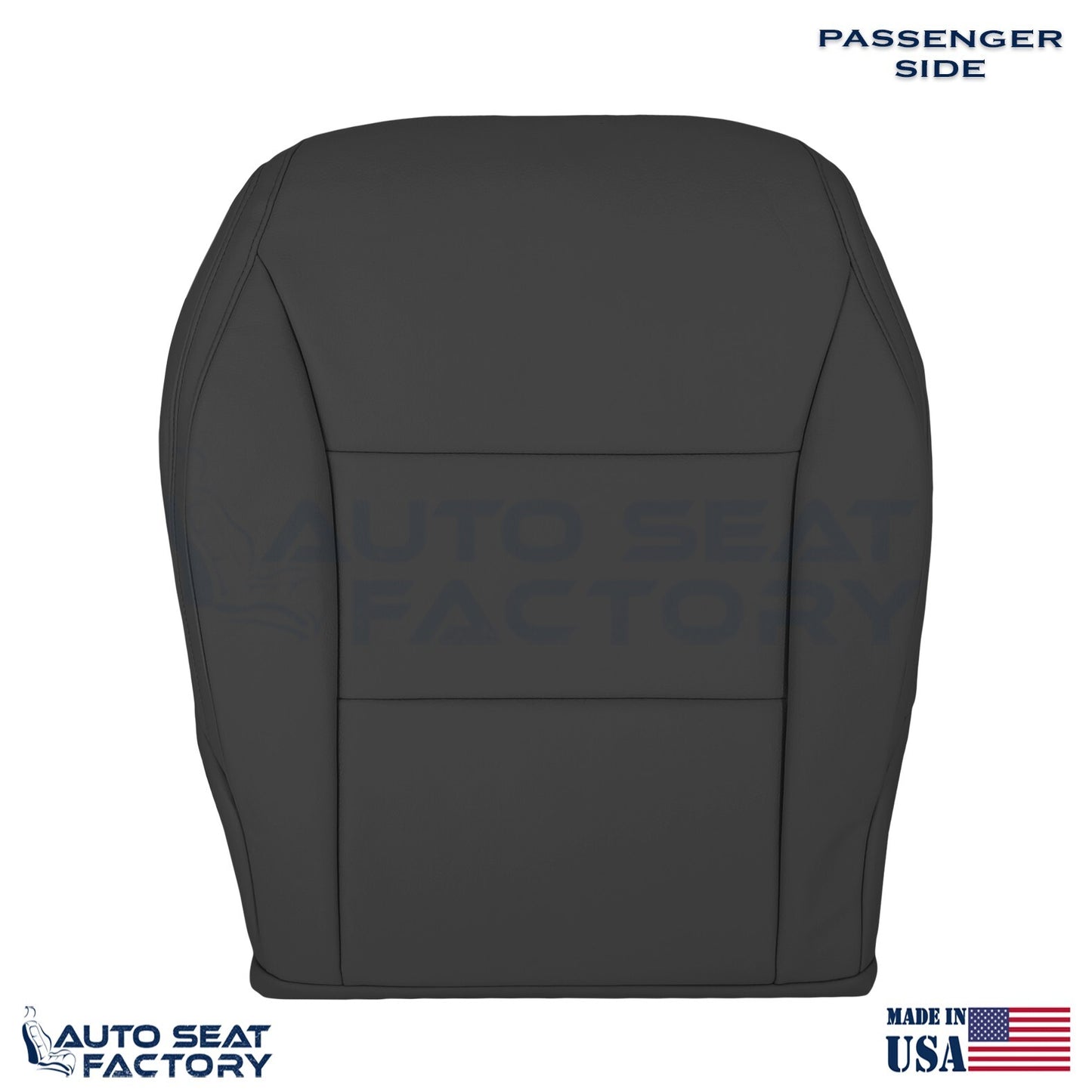 Fits 2014 2015 Mercedes Benz CLA PASSENGER Bottom Black Vinyl Seat Cover - OEM-Style Replacement Seat Cover