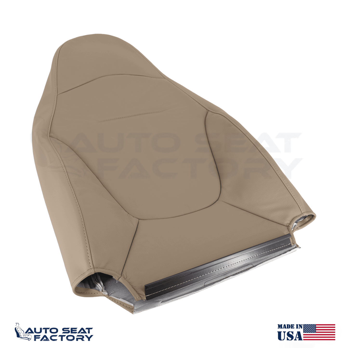 Fits 1997 - 2001 Ford Expedition Front Tan Leather Replacement Seat Covers - OEM-Style Replacement Seat Cover