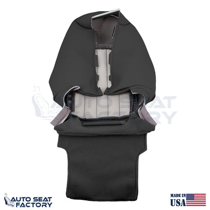 2014 - 2017 Fits Infiniti QX50 PASSENGER Side Top Black Leather Seat Cover - OEM-Style Replacement Seat Cover