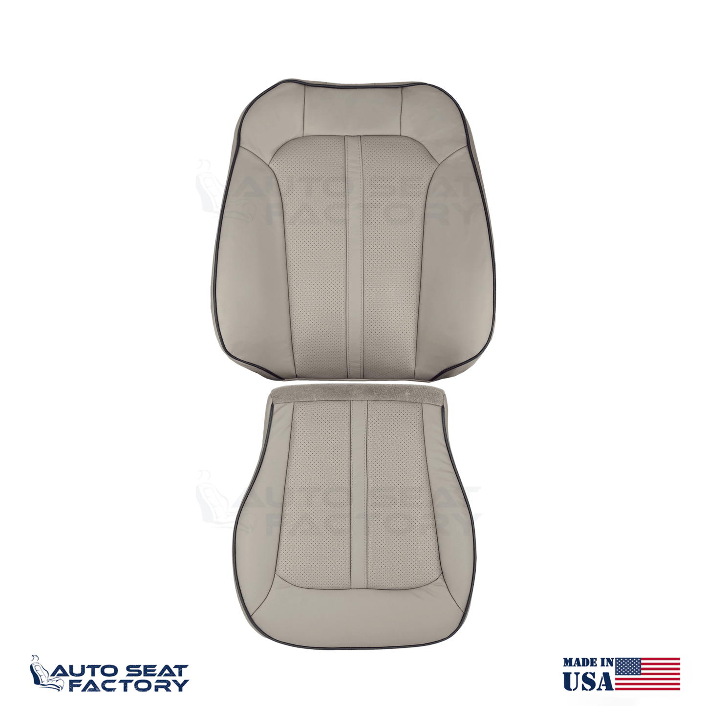 2011 - 2015 Fits Lincoln MKX Perforated PASSENGER Med Light Stone VL Seat Covers - OEM-Style Replacement Seat Cover