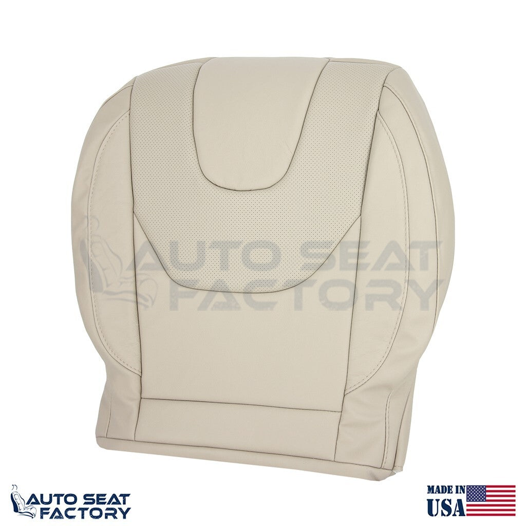 Fits 2013 - 2017 Ford Edge Titanium Perf. Driver Top Bottom Tan Vinyl Seat Cover - OEM-Style Replacement Seat Cover