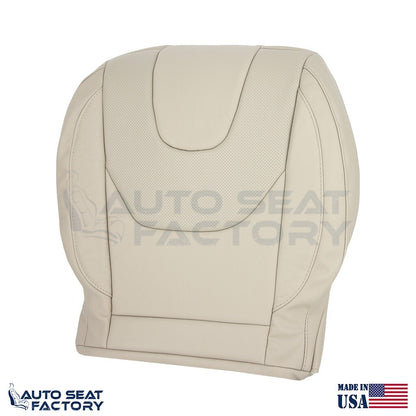 Fits 2013 - 2017 Ford Edge Titanium Perf. Driver Top Bottom Tan Vinyl Seat Cover - OEM-Style Replacement Seat Cover