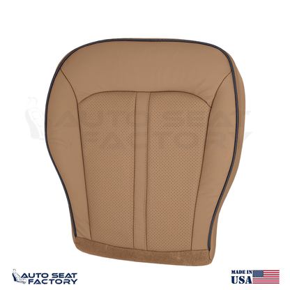 2011 - 2015 Lincoln MKX Perforated PASSENGER Bottom Canyon Vinyl Seat Cover - OEM-Style Replacement Seat Cover