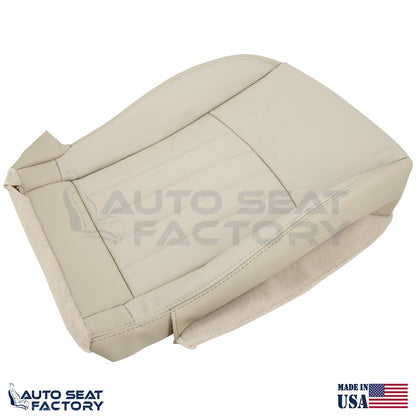 2014 - 2017 Fits Infiniti QX50 Driver Side Bottom Wheat Vinyl Seat Cover - OEM-Style Replacement Seat Cover