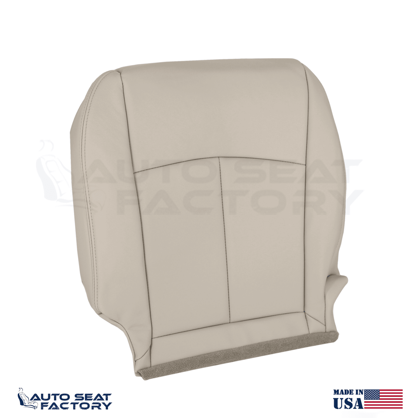 2014 - 2020 Fits Infiniti Q50 PASSENGER Wheat Vinyl SOLID Seat Covers 2PCS - OEM-Style Replacement Seat Cover