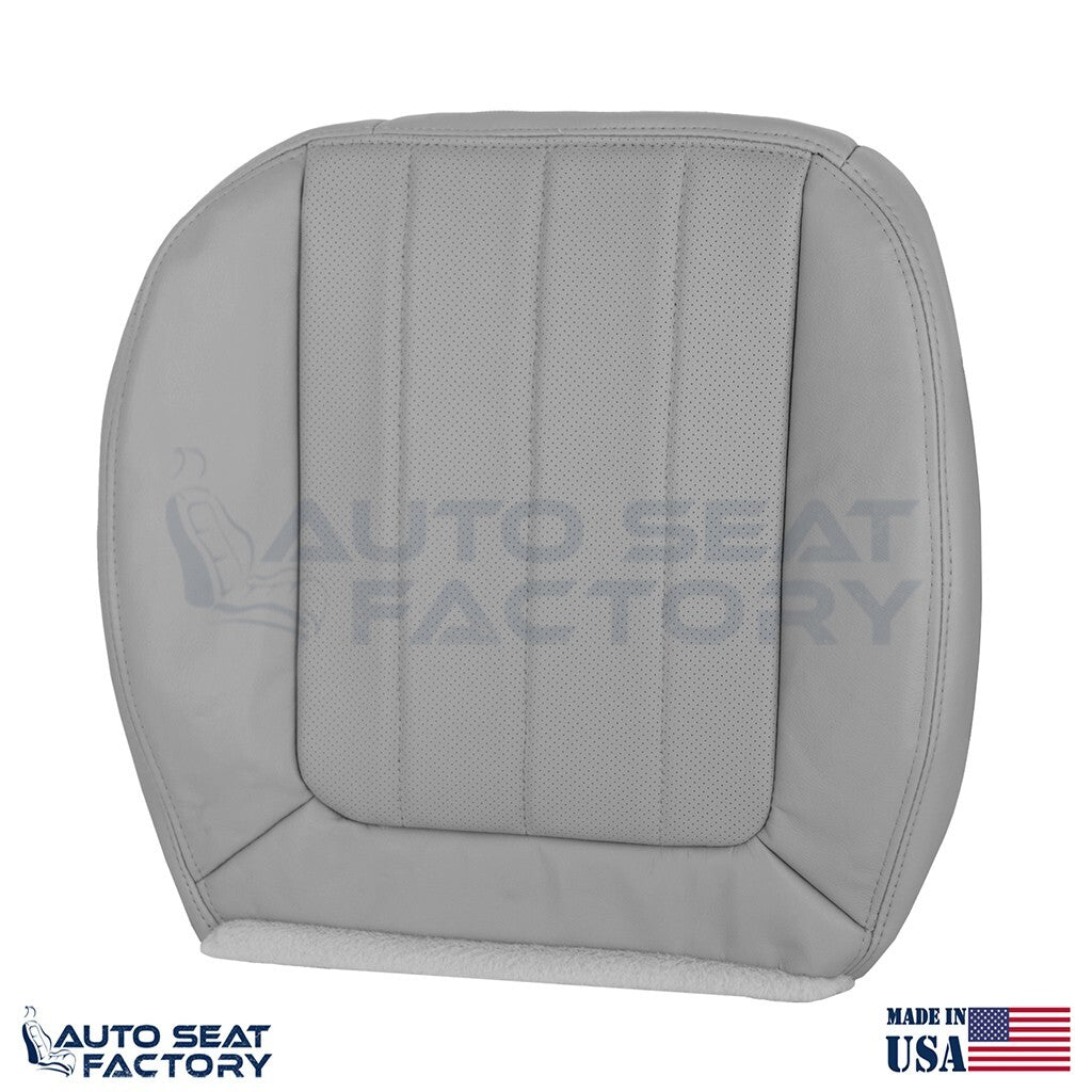 2003 - 2006 Fits Lincoln LS Driver Bottom Dove Leather Seat Cover, Perforated - OEM-Style Replacement Seat Cover