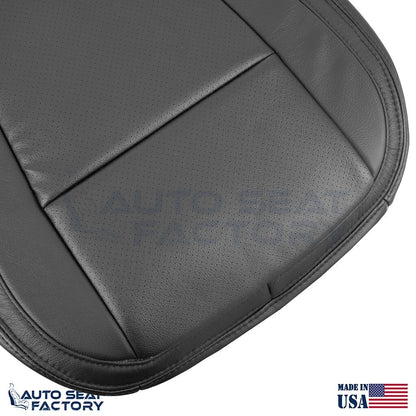 2009 - 2015 Fits Jaguar XF X2 Driver Bottom Black Vinyl Seat Cover, Perforated - OEM-Style Replacement Seat Cover