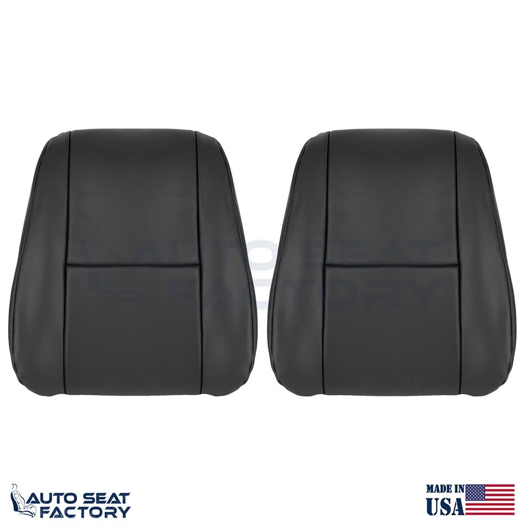 2007 - 2019 For Mercedes Sprinter Van LEFT & RIGHT Top Black Vinyl Seat Covers - OEM-Style Replacement Seat Cover