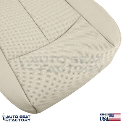 2014 - 2020 Fits Infiniti Q50 LEFT & RIGHT Bottom Wheat Vinyl Seat Covers, PERF. - OEM-Style Replacement Seat Cover