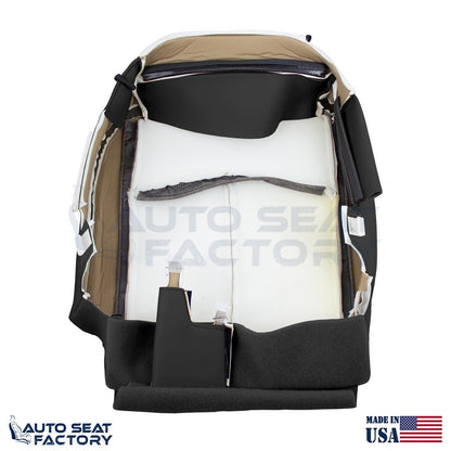 2014 -2020 Fits Infiniti Q50 PASSENGER Bottom Black Vinyl Seat Cover, PERFORATED - OEM-Style Replacement Seat Cover