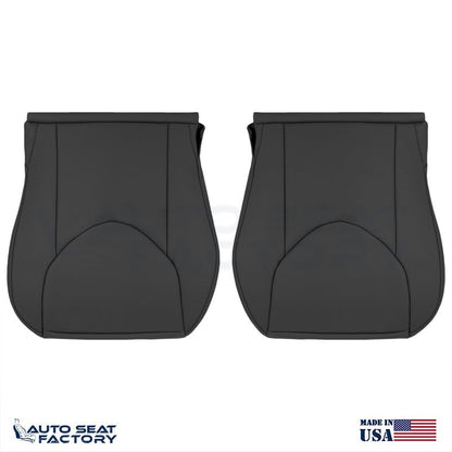 2006 - 2012 Fits Toyota RAV4 SOLID Lower Left & Right Black Vinyl Seat Covers - OEM-Style Replacement Seat Cover