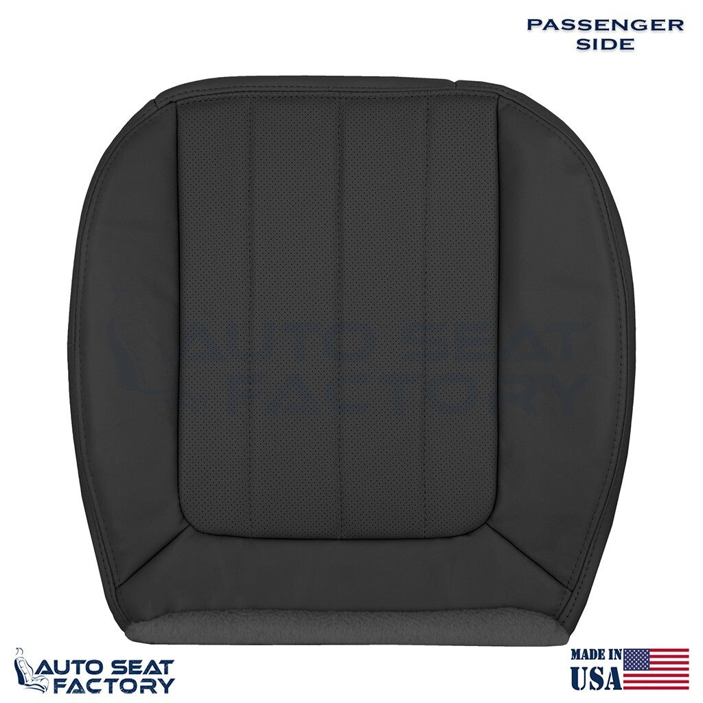 2003 - 2006 Fits Lincoln LS PASSENGER Bottom Black Leather Seat Cover Perforated - OEM-Style Replacement Seat Cover