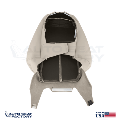 2014 - 2020 Fits Infiniti Q50 Driver Wheat Vinyl SOLID Seat Covers 2PCS - OEM-Style Replacement Seat Cover