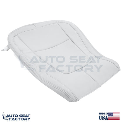 2009 - 2015 Fits Jaguar XF X2 Driver Bottom Gray Leather Seat Cover, Perforated - OEM-Style Replacement Seat Cover
