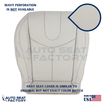 2009 - 2013 Fits Infiniti G37 CONVERTIBLE Bottom Gray Vinyl Seat Covers, Perf. - OEM-Style Replacement Seat Cover