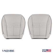 2006 - 2010 Fits Infiniti M45 M35 Front Bottom Gray Vinyl Seat Covers, Perf. 2PC - OEM-Style Replacement Seat Cover